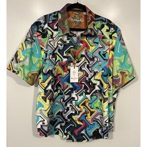 Robert Graham Men’s Classic Fit Shirt Magnetic Field Multicolor Sz 3XL NWT
